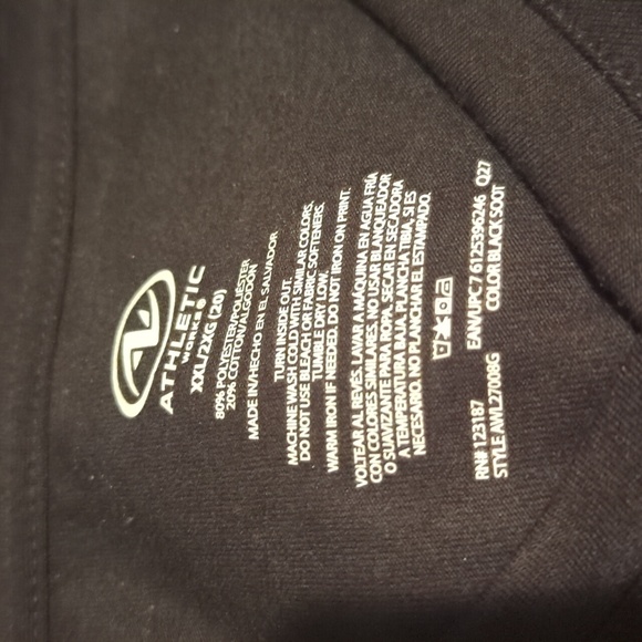 Athletic Works Top Shirt Breathe Gold Foil Short Sleeve Black XXL 2XG 20 Plus - Picture 11 of 11